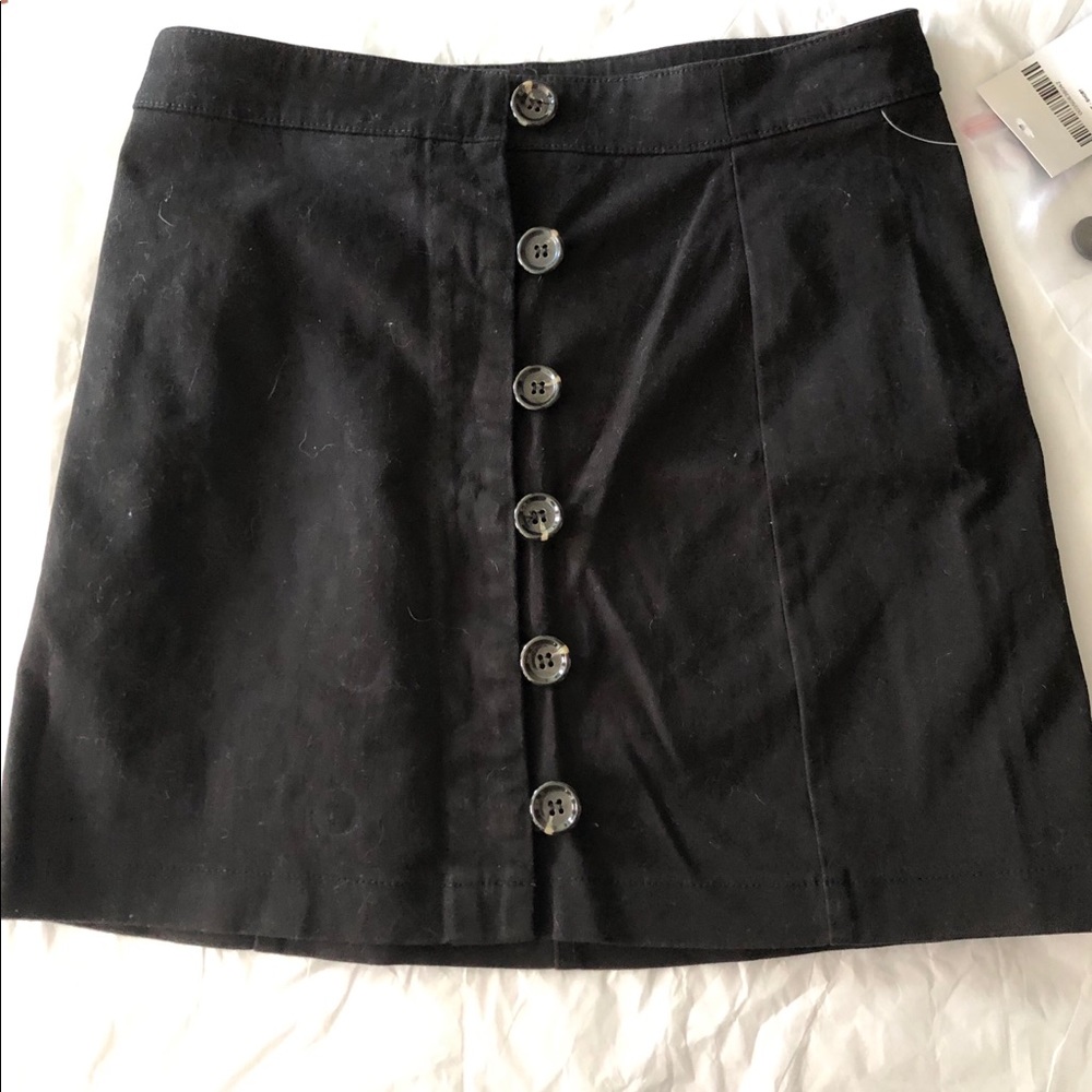 F21 button up skirt